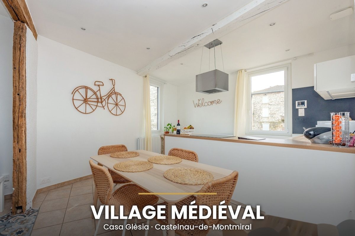 Casa Glèsia, loft médiéval à Castelnau-de-Montmiral, Plus Beau Village de France