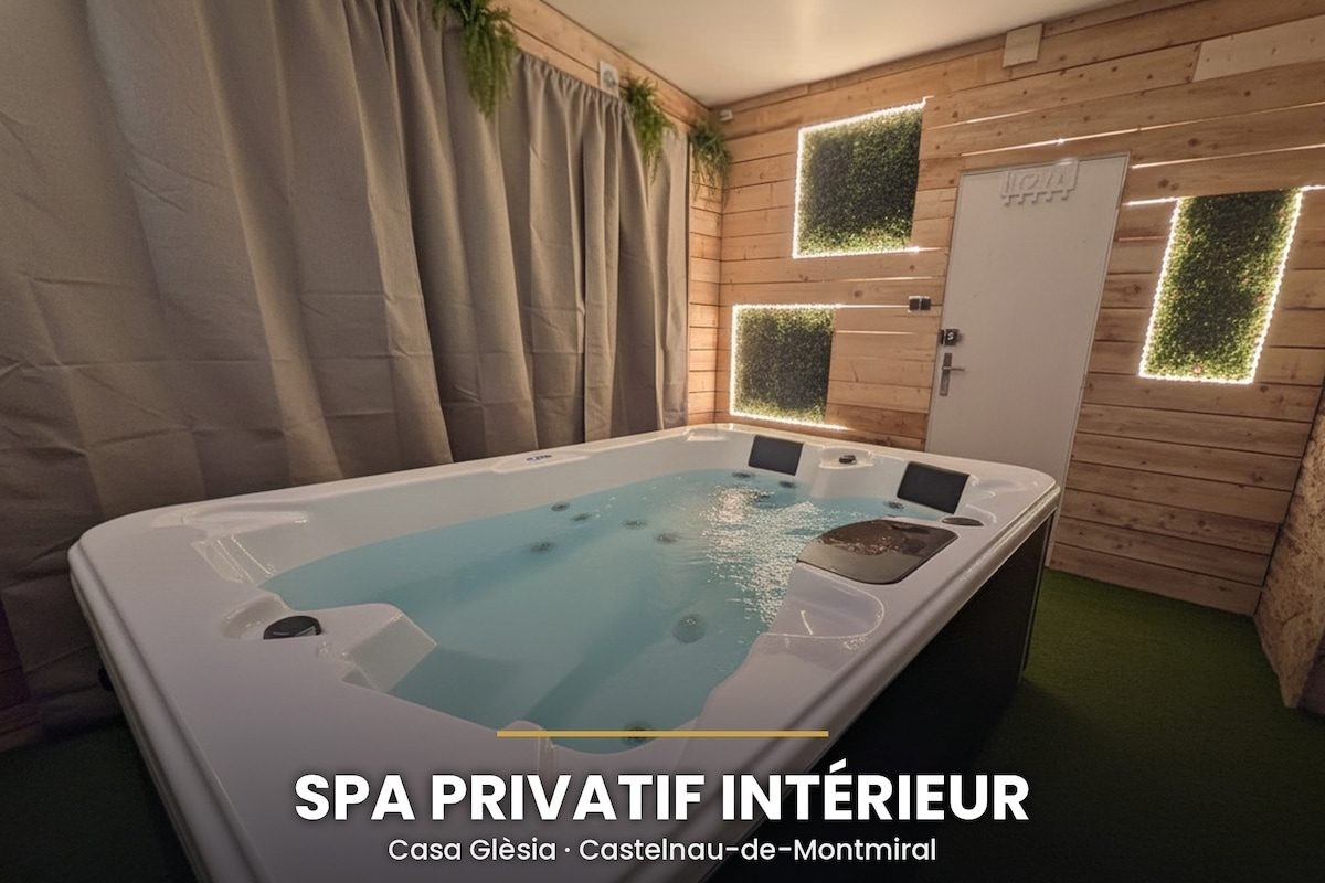 Casa Glèsia SPA, gîte avec spa privatif intérieur à Castelnau-de-Montmiral